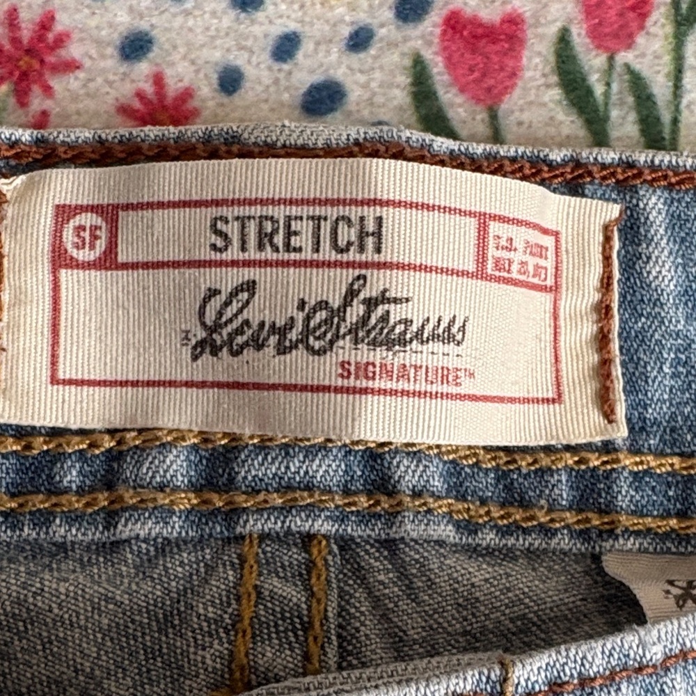 Levi Strauss signature Blue Jean Shorts Sz 14 - Picture 5 of 13